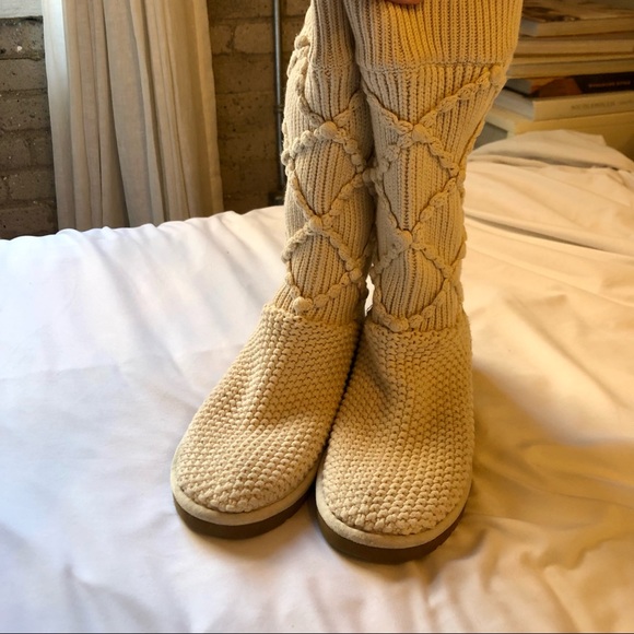 Ugg Classic Argyle Sweater Knit Boot - Size 8 - Picture 9 of 11
